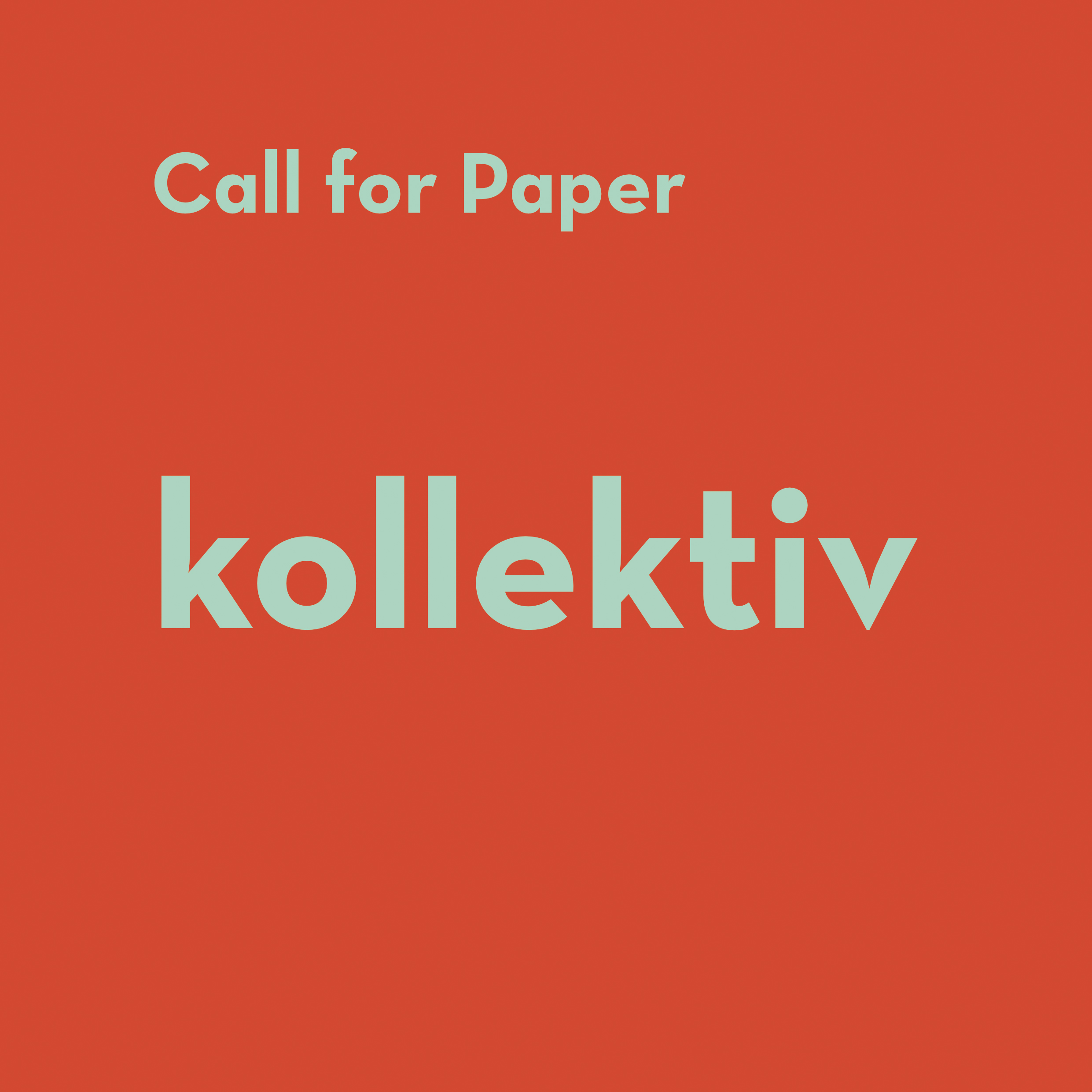Call for Paper RosaRot 62: kollektiv